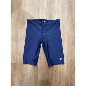 Speedo Men's Swimsuit Jammer Prolt Solid Size 34 Navy Blue